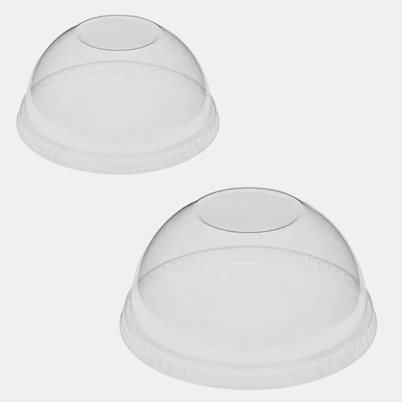 Recyclable cross-free dome lid for clear RPET plastic cup (1000 units)