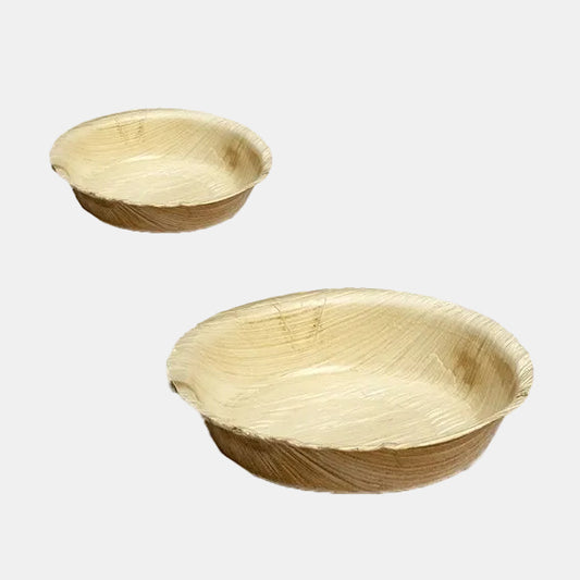 Taça redonda balinesa feita de folha de palmeira ø12 x 3 cm (200 unidades) Preço por unidade 0,53 €