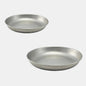 Plato hondo de acero inox vintage estilo americano. Varias medidas - 12 Ud.