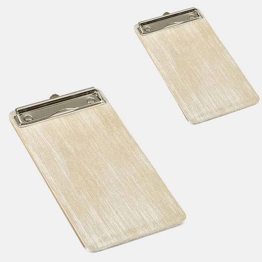 Porta-menus vintage em madeira branca. Vários tamanhos (1 unidade)