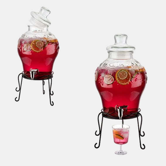 Glass beverage dispenser ø25x58 cm 10.5 L (1 Unit)