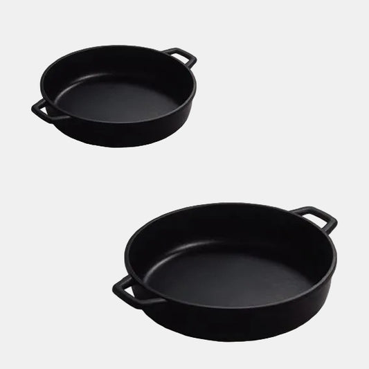 Cazuela baja sin tapa aluminio fundido. Varias medidas (1 Ud)