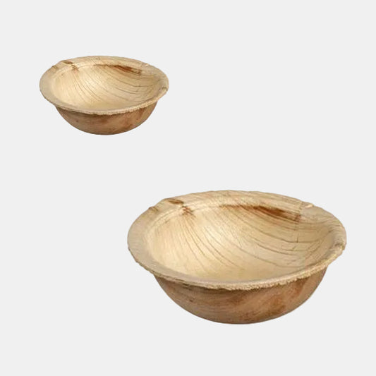 Tigela pequena em folha de palmeira Areca ø 6,4 cm (25 unidades) Preço por unidade 0,41 €
