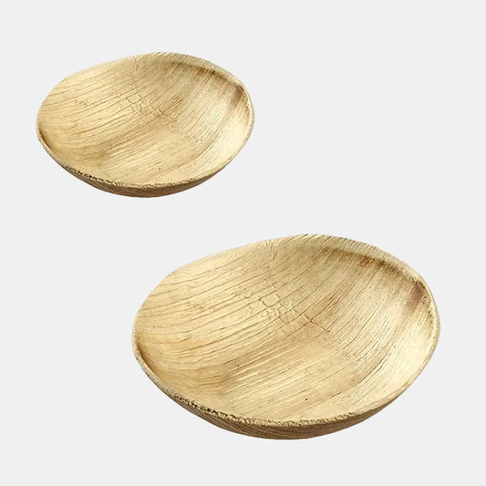 Taça pequena em folha de palmeira Areca ø 9 cm (600 unidades)