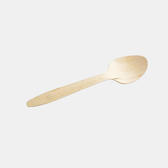 Biodegradable wooden spoon 15.8 cm (2000 units)