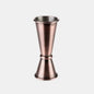 Double measuring cup, matte stainless steel, 2.5/5 cl. Various colors (1 unit)