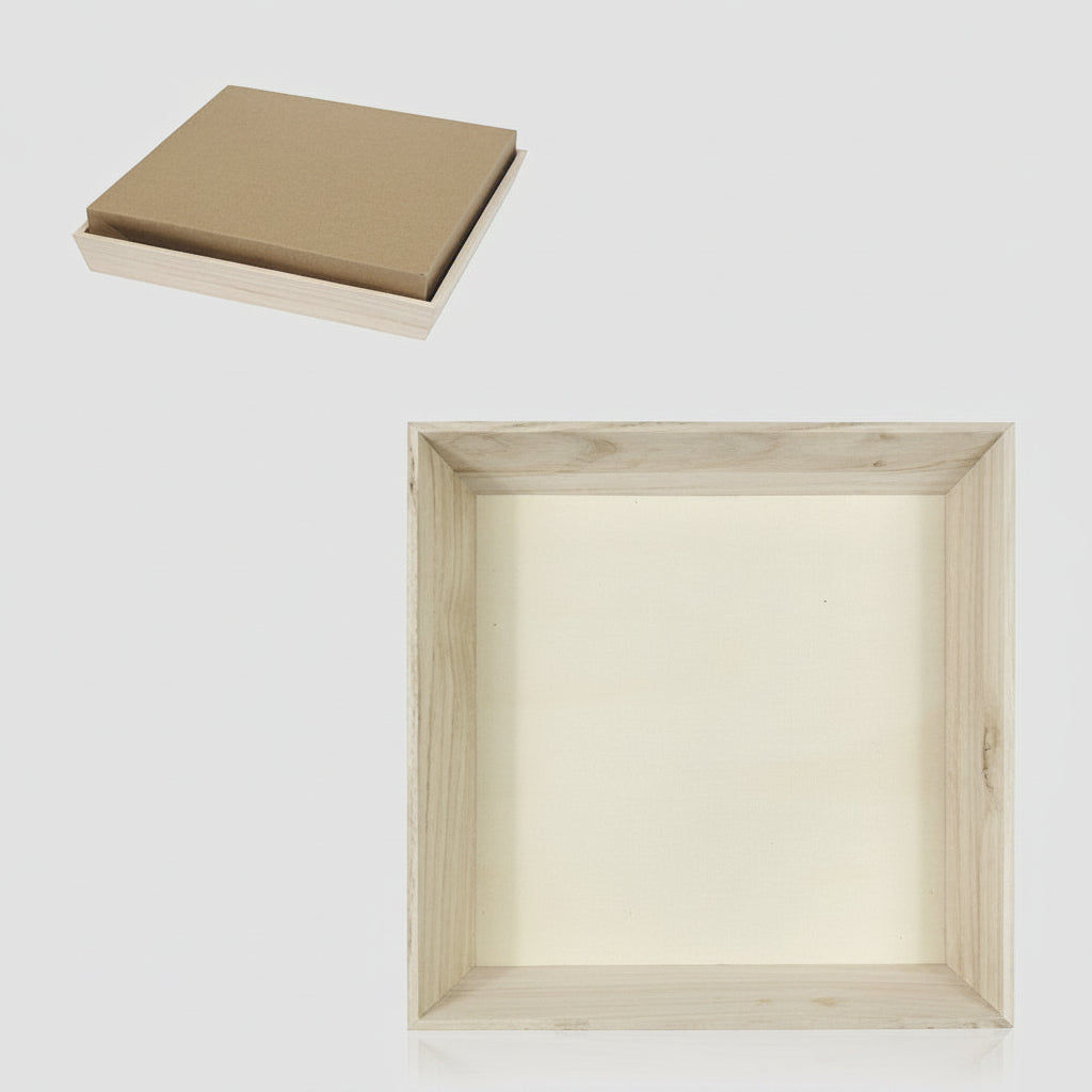 Tabuleiro de madeira para entregas de catering 31x31x4 cm (10 unidades)