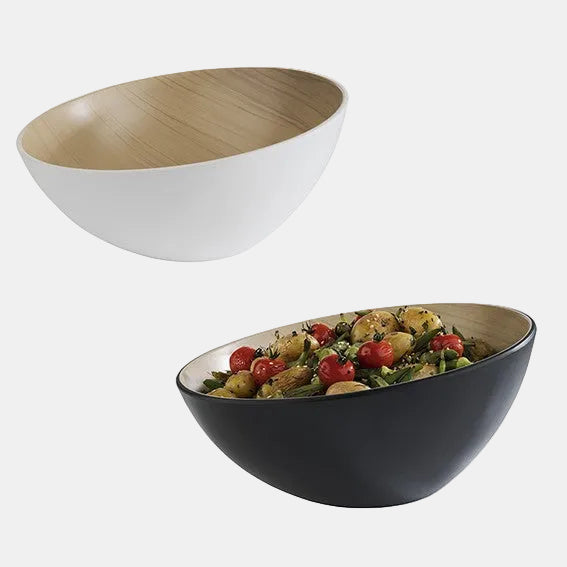 Taça de buffet inclinada Frida em melamina, ø28,5x10/14 cm, 2,6 L. Cores sortidas (1 unidade)
