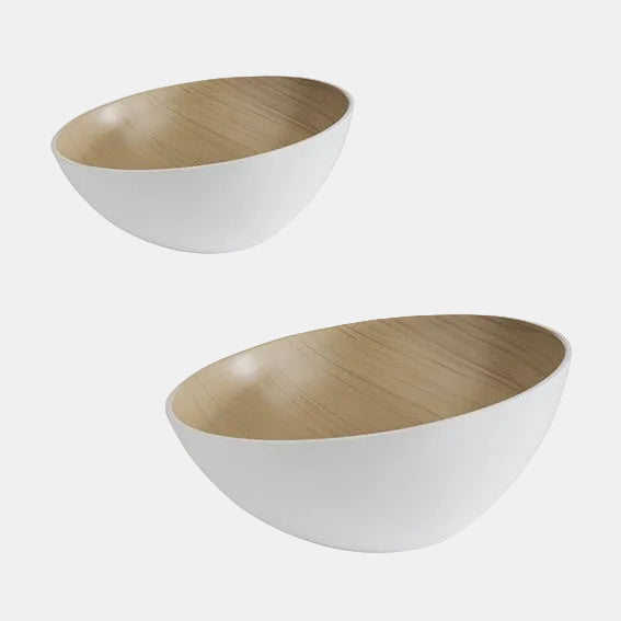 Taça de buffet inclinada Frida em melamina, ø28,5x10/14 cm, 2,6 L. Cores sortidas (1 unidade)