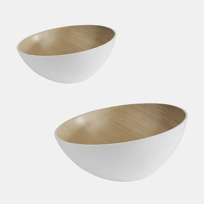 Taça de buffet inclinada Frida em melamina, ø28,5x10/14 cm, 2,6 L. Cores sortidas (1 unidade)