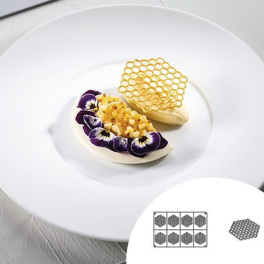 Honeycomb Silicone Mold 30x20 cm 8 cavities - 1 Unit
