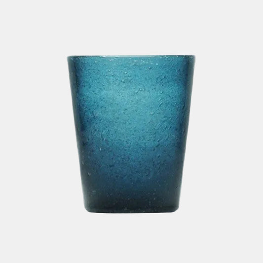 Colored glass tumblers, 300 ml. Assorted colors (4 units)