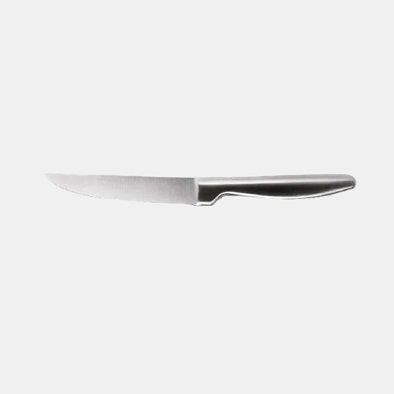 Faca de bife K6 em aço inoxidável com acabamento acetinado em buxo, 22,1 cm (6 unidades)