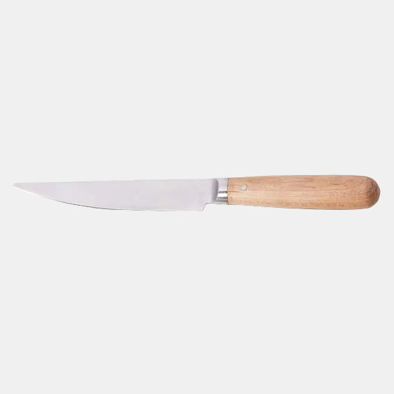 Faca de bife Aneto com cabo de madeira de 22,3 cm (6 peças)