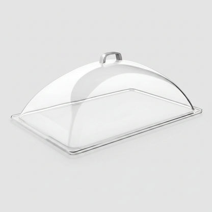 Cúpula em acrílico transparente com pega cromada. Vários tamanhos (1 unidade)