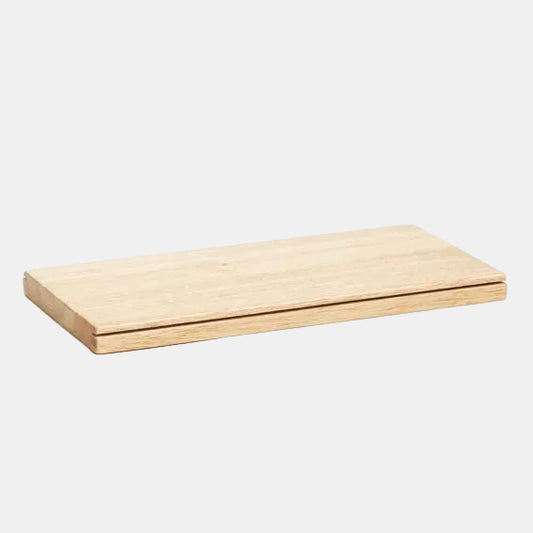 Oak wood tray for holding skewers and cones 12x24x1 cm (1 Unit)