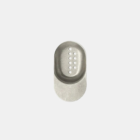 Vintage tasting spoon spatula with holes 7.1 cm (12 pcs)