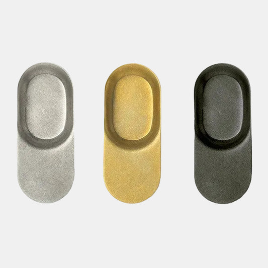 Vintage Flat Stainless Steel Tasting Spoon 8.5 cm. Various Colors (12 Pcs)