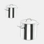 Cacerola recta con tapa de acero inox 18/10. Varias medidas - 1 Ud.
