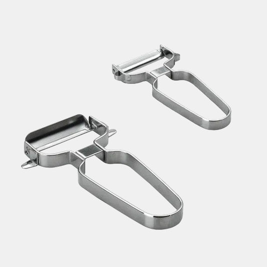 Stainless steel kitchen peeler, 5.5 x 12 cm. Various sizes (1 unit)