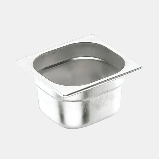 Cubeta acero inox tamaño GN 1/6. 17,6 x 16,2 cm. Varias alturas - 1 Ud.