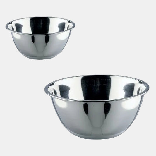 Stainless steel conical bowl for kitchen. Various sizes (1 unit)