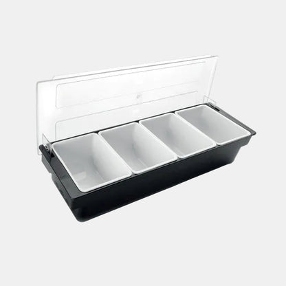 Organizador de alimentos con tapa. 50 x 16 x 9 cm. Varias capacidades - 1 Ud.