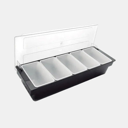 Organizador de alimentos con tapa. 50 x 16 x 9 cm. Varias capacidades - 1 Ud.