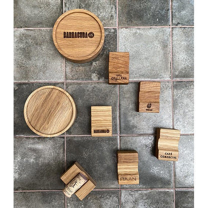 Oak wine cork holders (6 units)