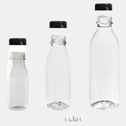 Round PET bottle with pre-screwed cap included. 1000 ml. 71 units.