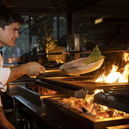 Sartén de malla metálica Josper agujero fino. ø30 cm - 1 Ud.
