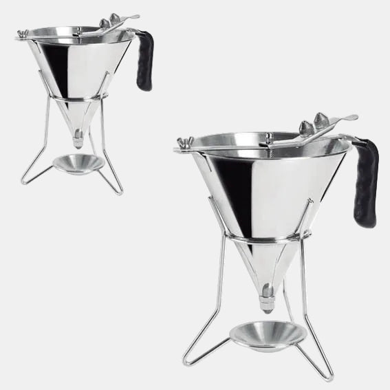 Liquid dispenser with stand and stainless steel tray ø19x27 cm 2 L (1 Unit)