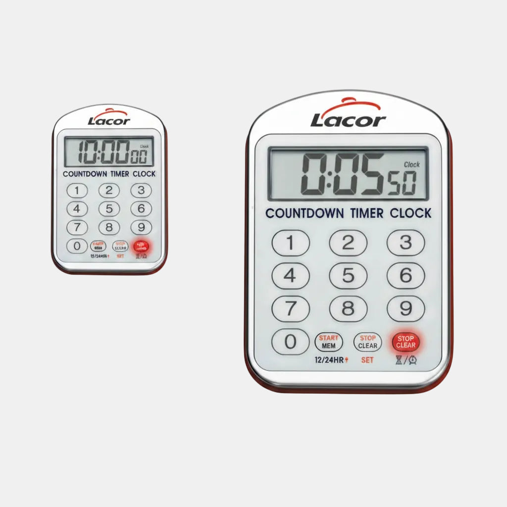 Kitchen clock with magnetic alarm 13x24.5x2.5 cm (1 pc)