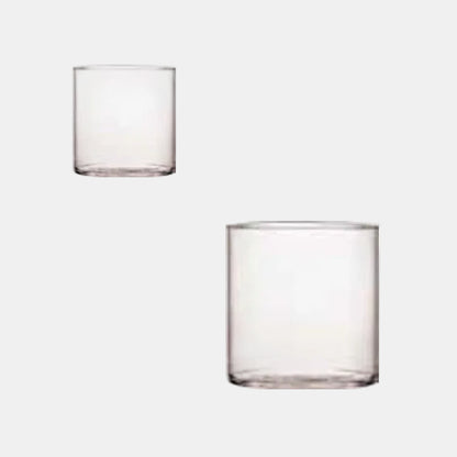 Capri wide-mouth glass tumbler. Various sizes (6 units)
