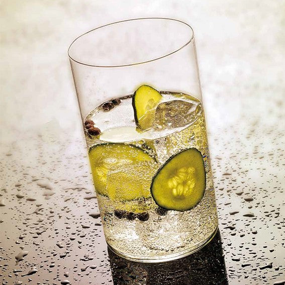 Capri wide-mouth glass tumbler. Various sizes (6 units)