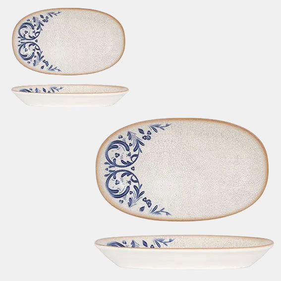 Laudum oval porcelain serving platter. Chip-resistant. Various sizes and quantities available.