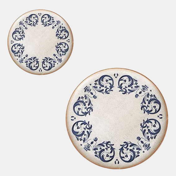 Prato de pizza Laudum em porcelana, 32x2 cm. Garantia contra lascas (6 unidades).