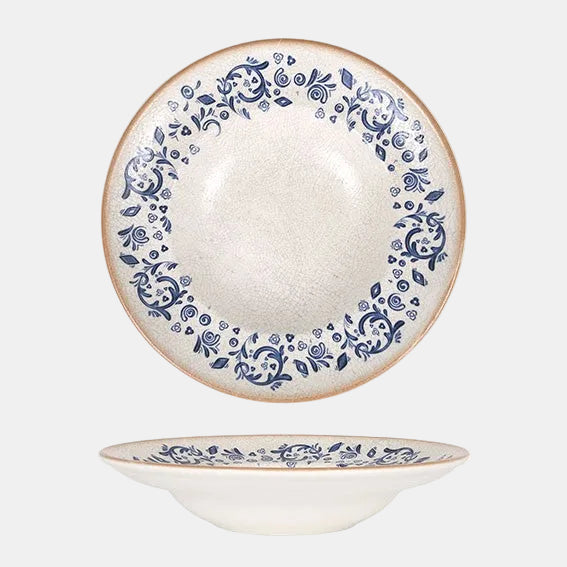 Prato para massa em porcelana Laudum. Resistente a lascas. Vários tamanhos (6 unidades).