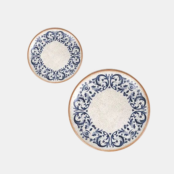 Prato de pão em porcelana Laudum, 17x2,2 cm. Garantia contra lascas (12 unidades).