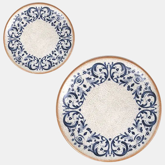 Pratos de jantar em porcelana Laudum. Resistentes a lascas. Vários tamanhos (12 unidades).