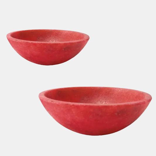 Bowl mármol coral rojo. ø18 x 7,5 cm. 700 ml - 1 Ud.