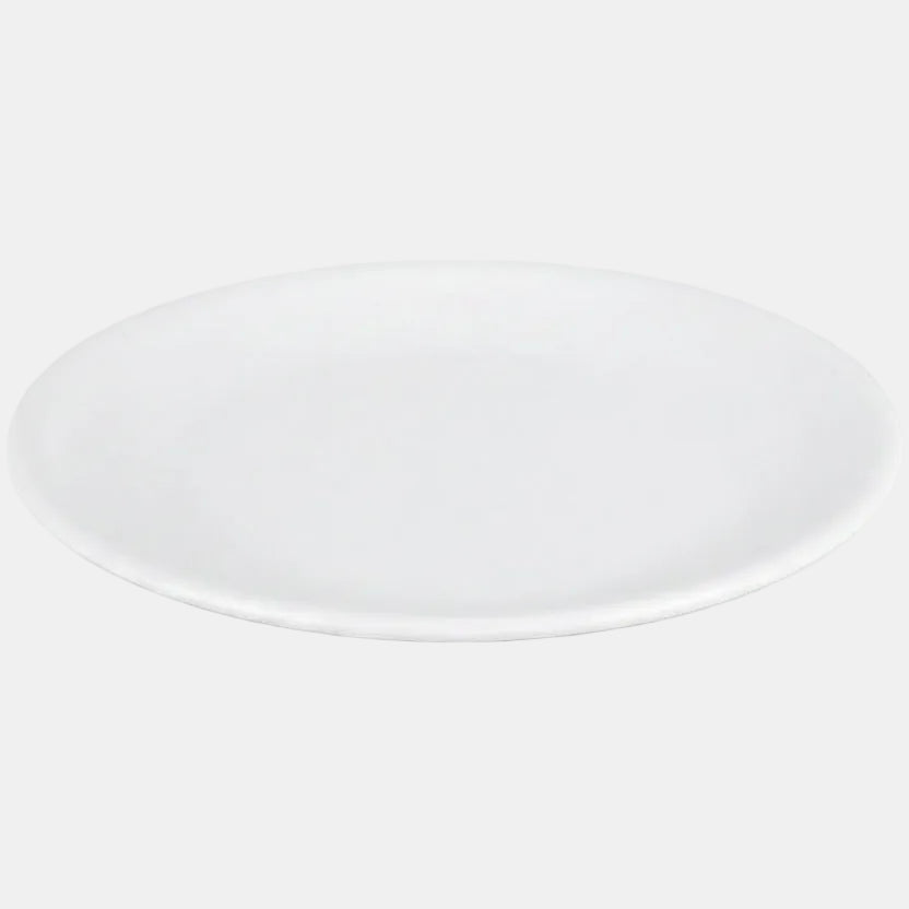 Plato melamina blanco Troya. ø32 cm - 12 Uds.