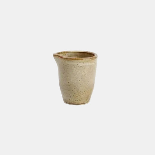 Jarro de leite em porcelana bege escura, 8,5 cl (6 unidades)