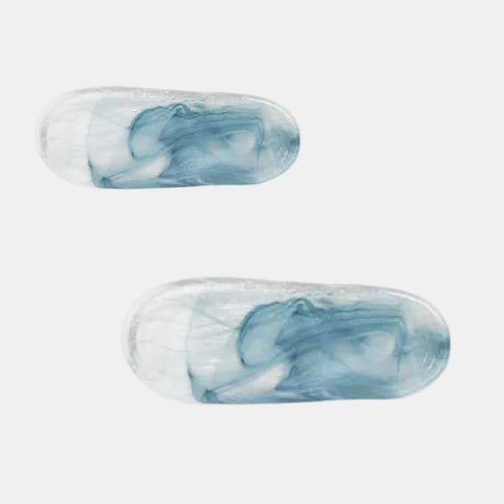 Bandeja de cristal oval Santorini. 53 x 21 x 2,5 cm - 3 Uds