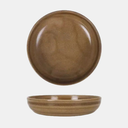 Aljarafe brown porcelain bowl. Chip-resistant. Various sizes and quantities available.
