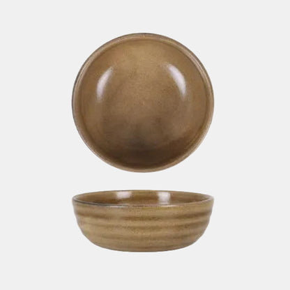 Aljarafe brown porcelain bowl. Chip-resistant. Various sizes and quantities available.