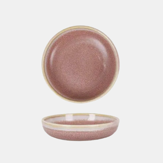 Pink Aljarafe porcelain bowl. Chip-resistant. Various sizes and quantities available.