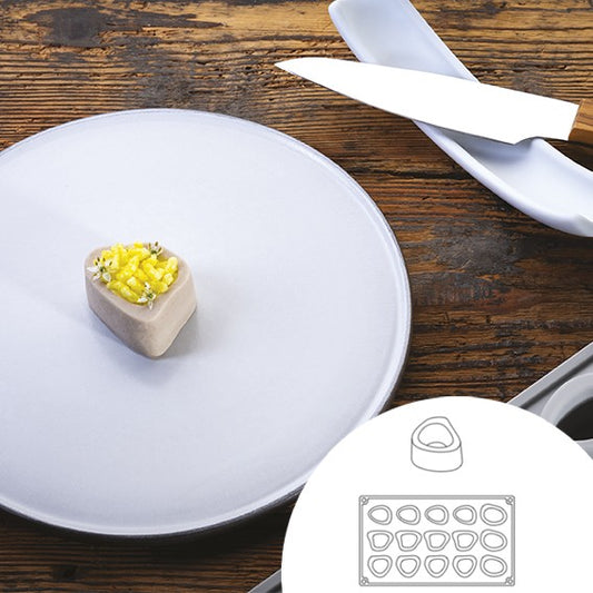 Silicone mold in the shape of Ossobuco 30x17.5 cm 15 cavities (1 Unit)