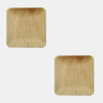 Square palm leaf plate. Various sizes (100 units)