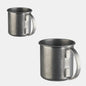 Matte mug with handle, vintage style, stainless steel, 9x9 cm, 0.45 L. Various colors (1 unit)